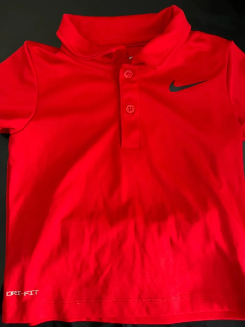Nike Red Polo Shirt with Black Shorts Set - Picture 2 of 4